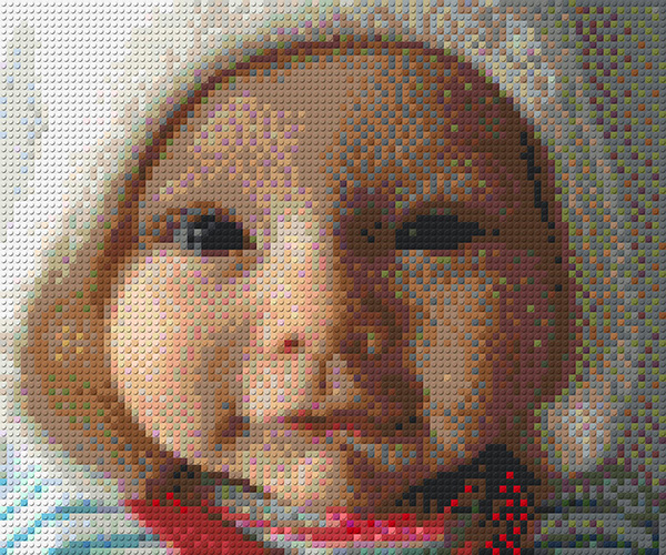 Pixel art met plates