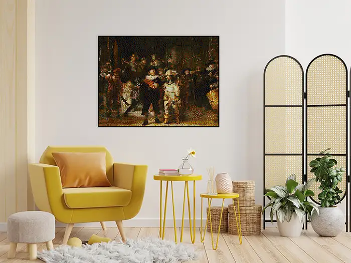 Lego&reg; compatible schilderij